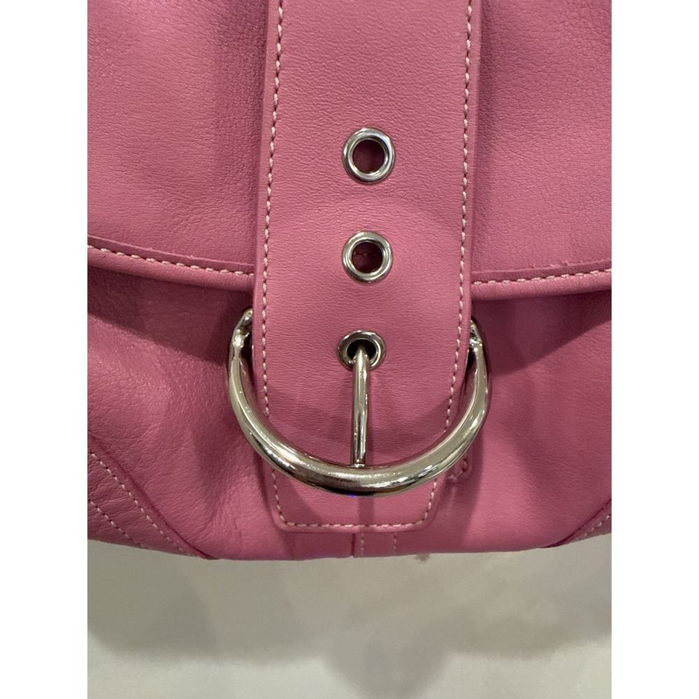 Coach Vintage SMALL 9247 Pink Soho Y2K Leather Shoulder Bag - Picture 3 of 16